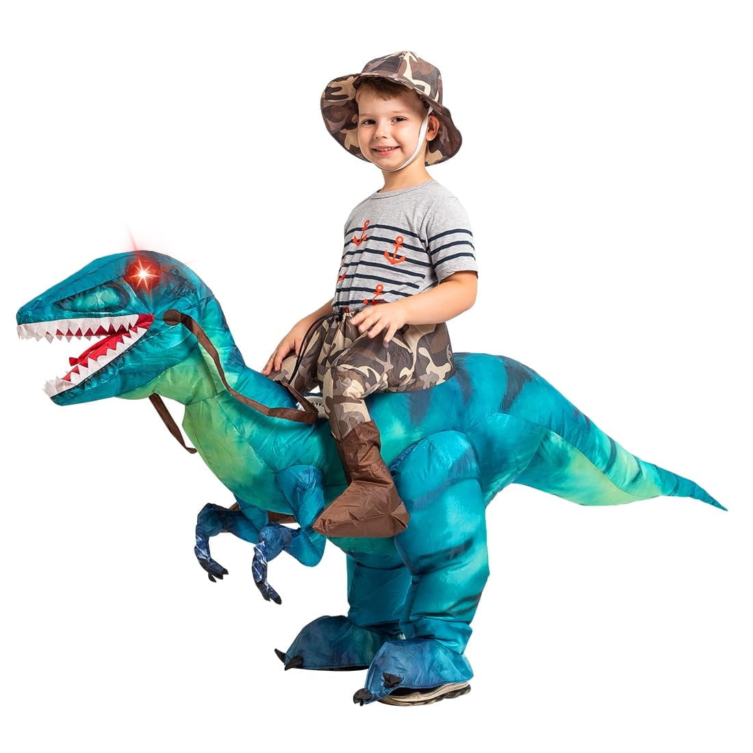 Halloween Costume GOOSH 36 inch Inflatable Dinosaur Costume for Kids, Funny