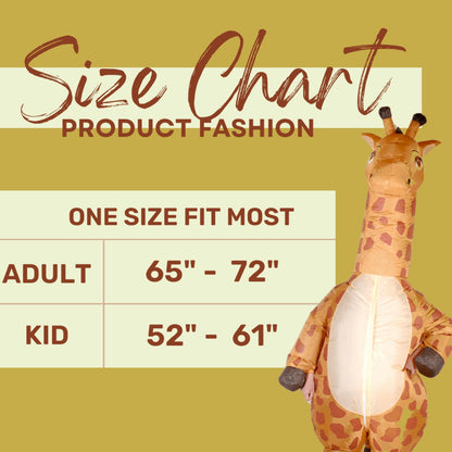 Halloween Costume Inflatable Costume Adult, Blow Up Giraffe Costume for