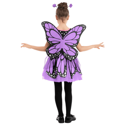 Halloween Costume Butterfly Costume for Girls Toddler Purple Wings and Headband