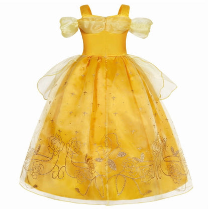 Halloween Costume Jurebecia Princess Dress for Girls Costume Kids Off Shoulder