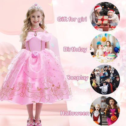 Halloween Costume Benylion Girls Pink Princess Costumes for Halloween Party