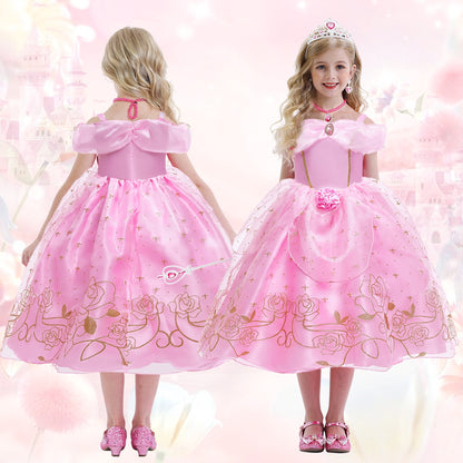 Halloween Costume Benylion Girls Pink Princess Costumes for Halloween Party