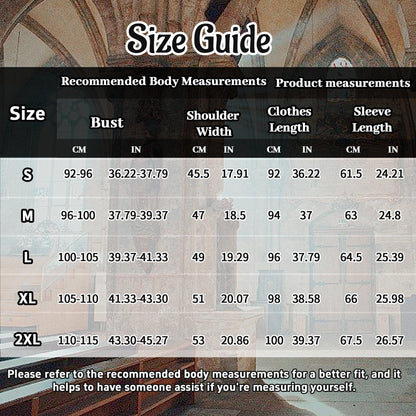 Halloween Costume WASFDN Medieval Halloween Costumes Male Coat Victorian Court