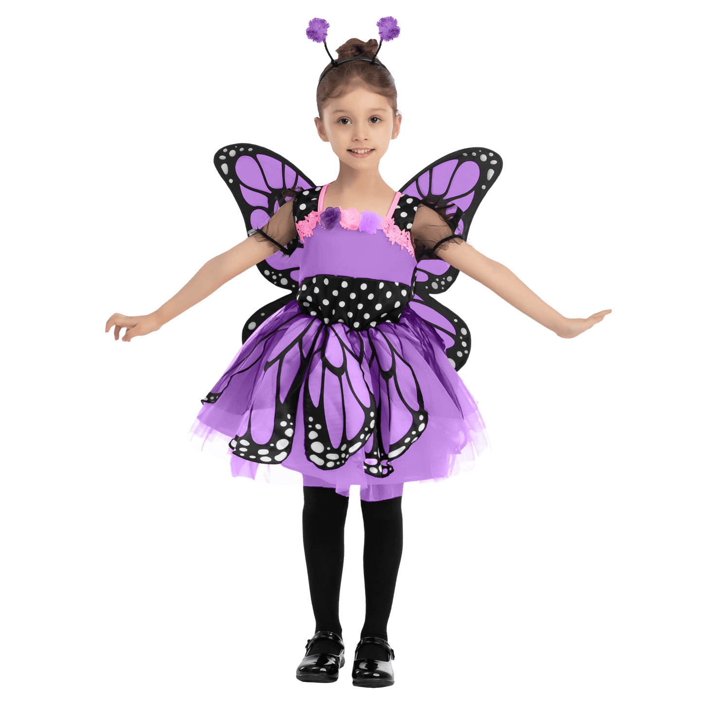 Halloween Costume Butterfly Costume for Girls Toddler Purple Wings and Headband