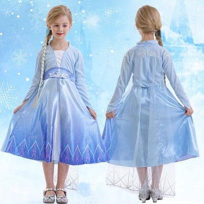 Halloween Costume Jurebecia Snow Queen Princess Dress up Costume for Girl