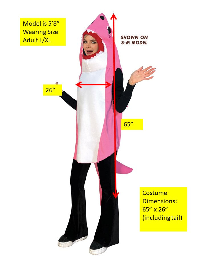 Halloween Costume Imposta Costumes Ultimate Pink Shark, Pink, Adult Size