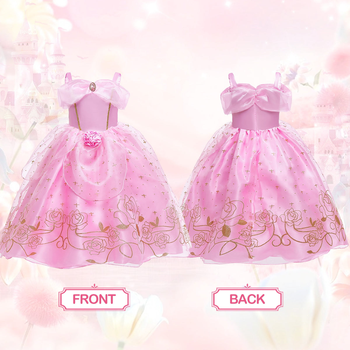 Halloween Costume Benylion Girls Pink Princess Costumes for Halloween Party
