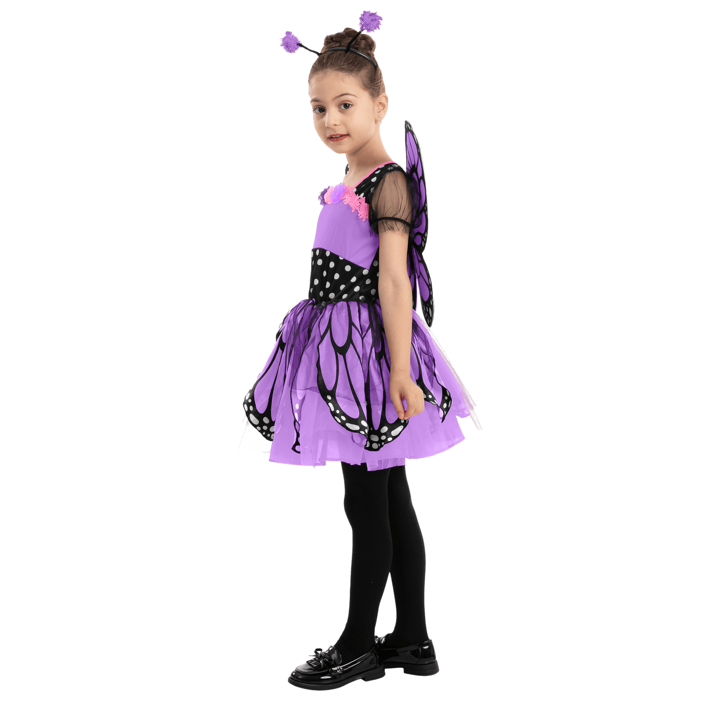 Halloween Costume Butterfly Costume for Girls Toddler Purple Wings and Headband