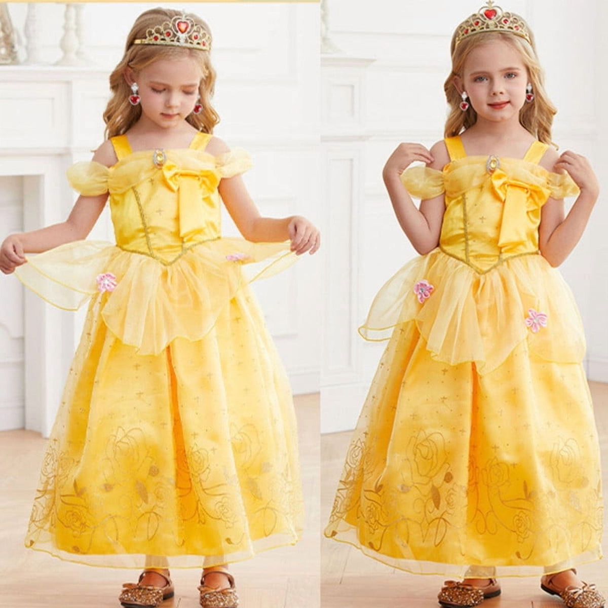Halloween Costume Jurebecia Princess Dress for Girls Costume Kids Off Shoulder