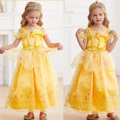 Halloween Costume Jurebecia Princess Dress for Girls Costume Kids Off Shoulder