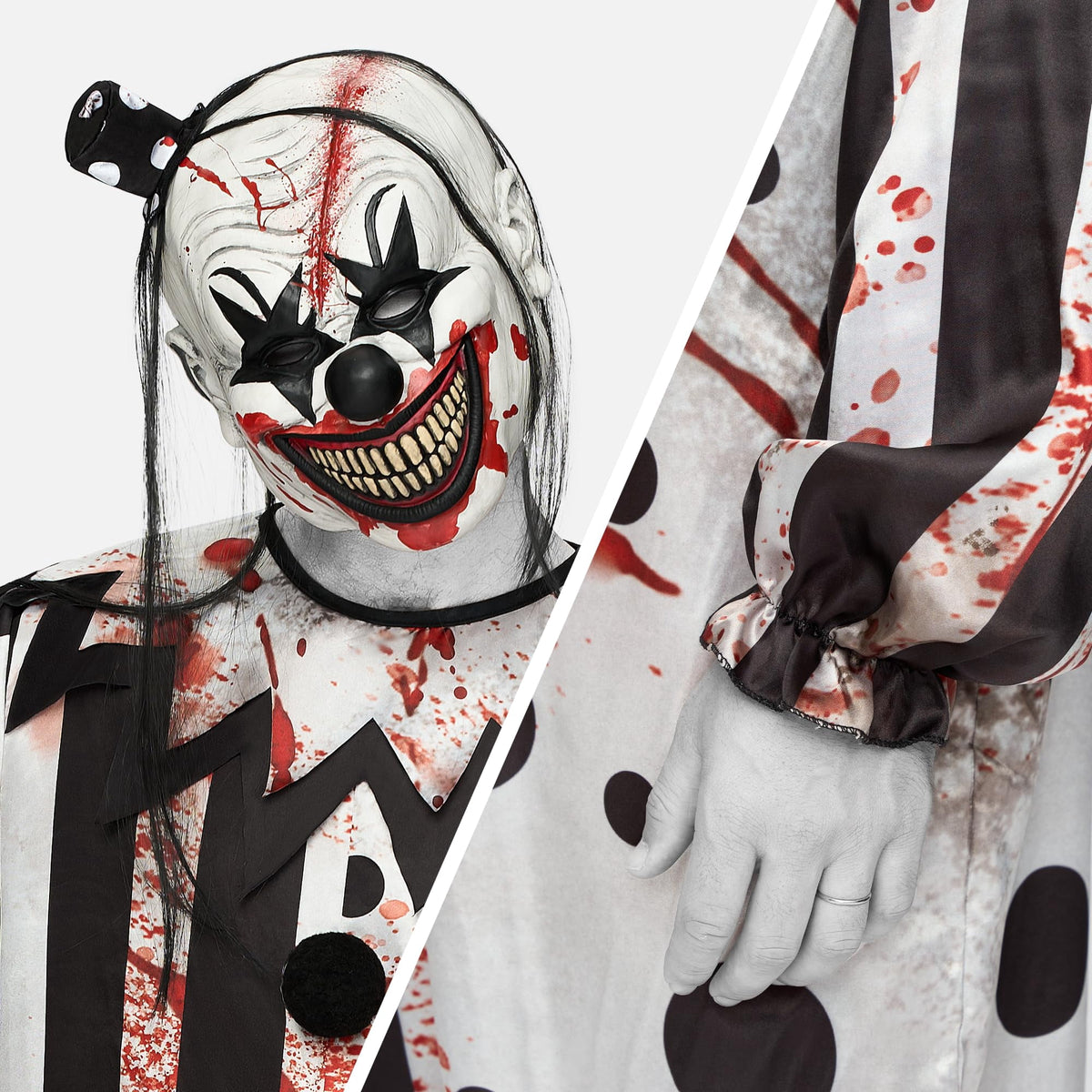 Halloween Costume Scary Clown Costume for Men Adult Halloween Costumes Killer