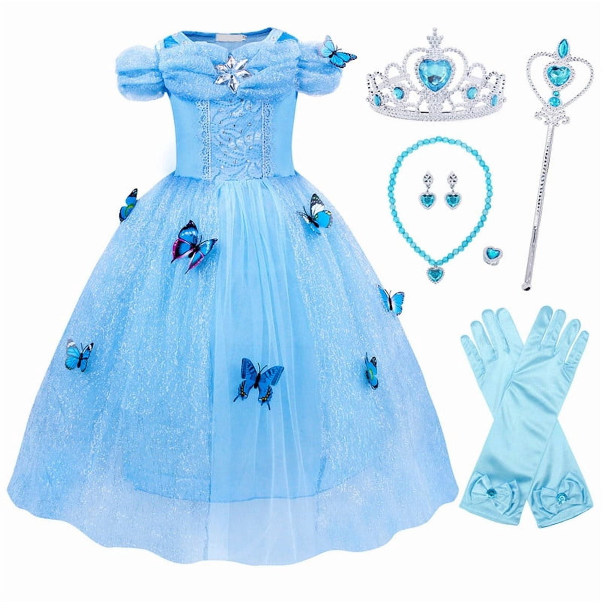 Halloween Costume Jurebecia Princess Costume Girls Dress up Toddler Christmas
