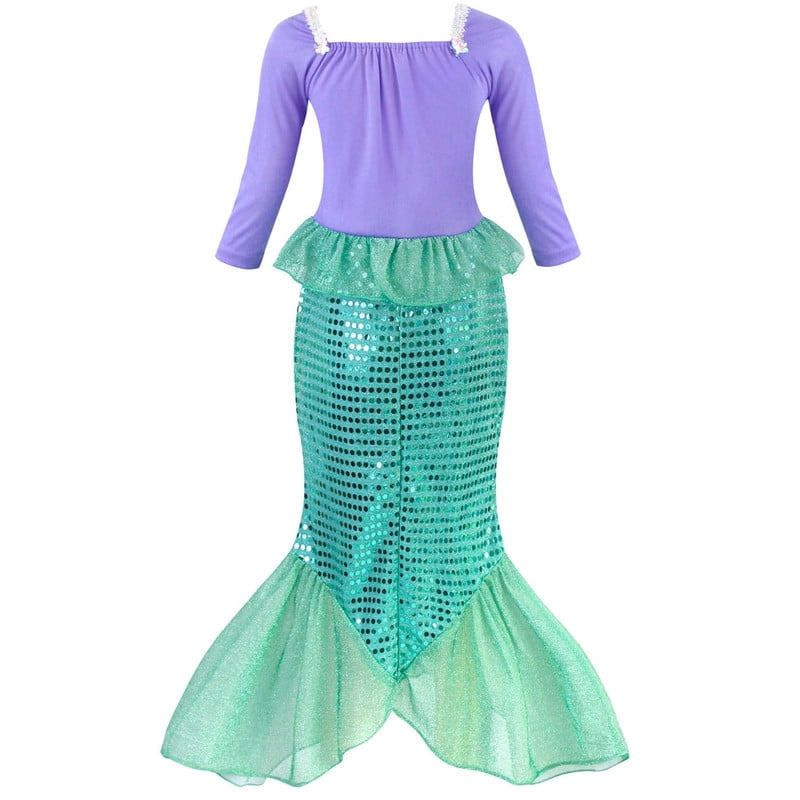Halloween Costume Jurebecia Little Girl Mermaid Princess Costume Sequins Dress