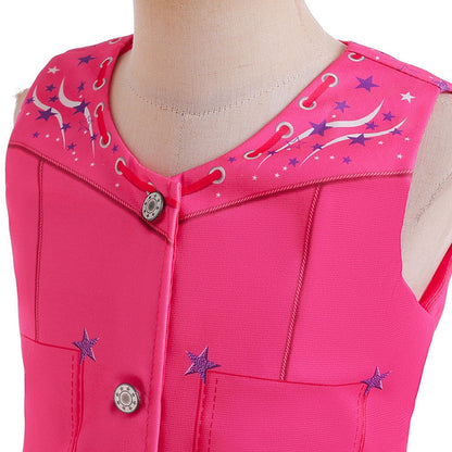 Halloween Costume SUEE Pink Cowgirl Outfit for Girls 70s 80s Hippie Disco