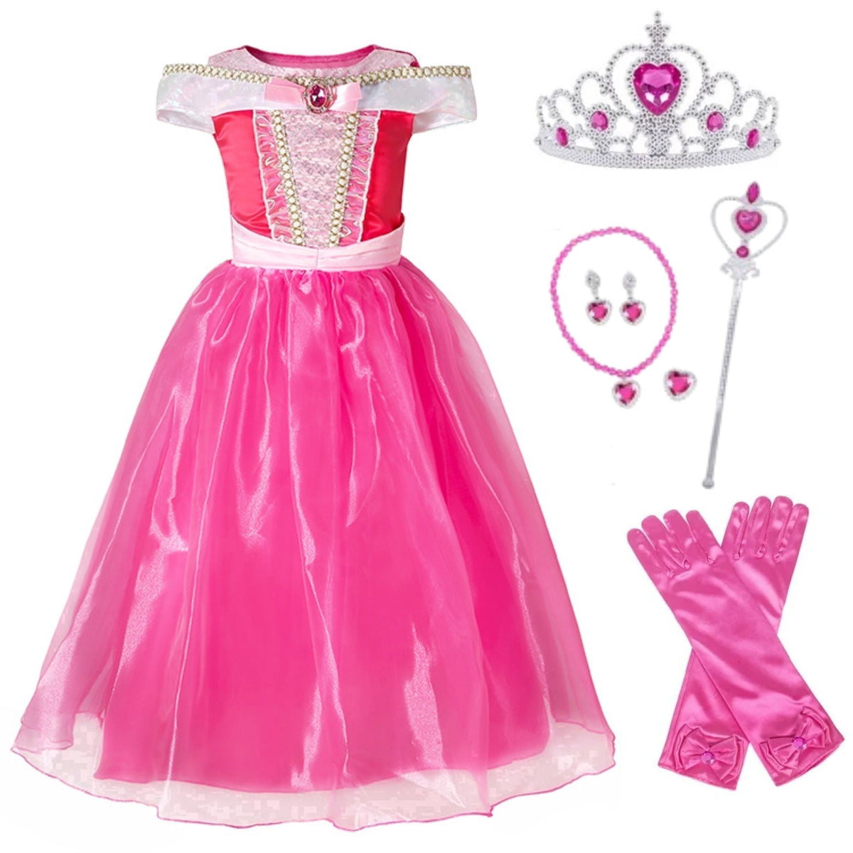 Halloween Costume Benylion Girls Pink Princess Costumes for Halloween Party