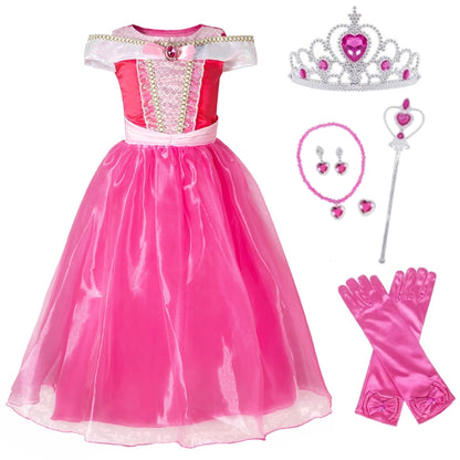 Halloween Costume Benylion Girls Pink Princess Costumes for Halloween Party
