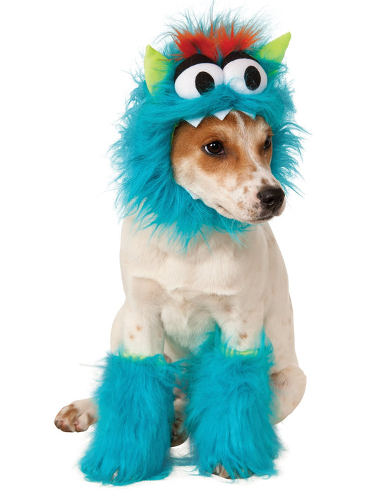 Halloween Costume Blue Monster Pet Costume Accessory Set