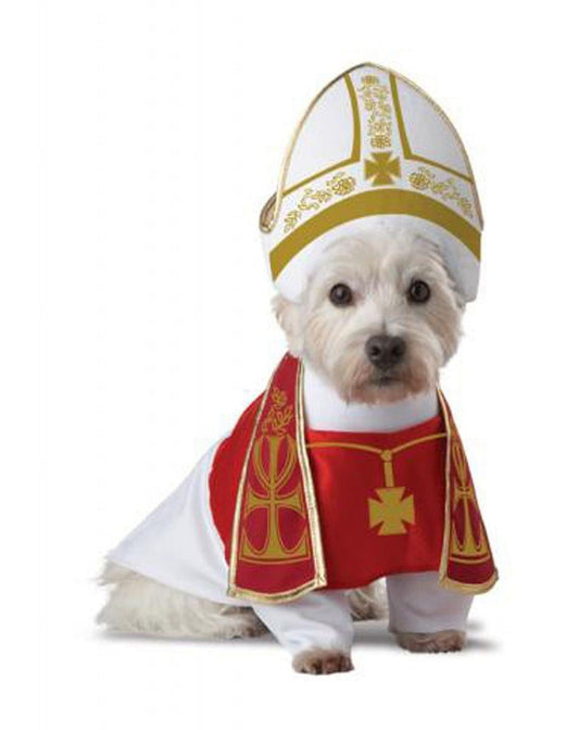 Halloween Costume Holy Hound Pope Dog Pet Costume Medium Unisex