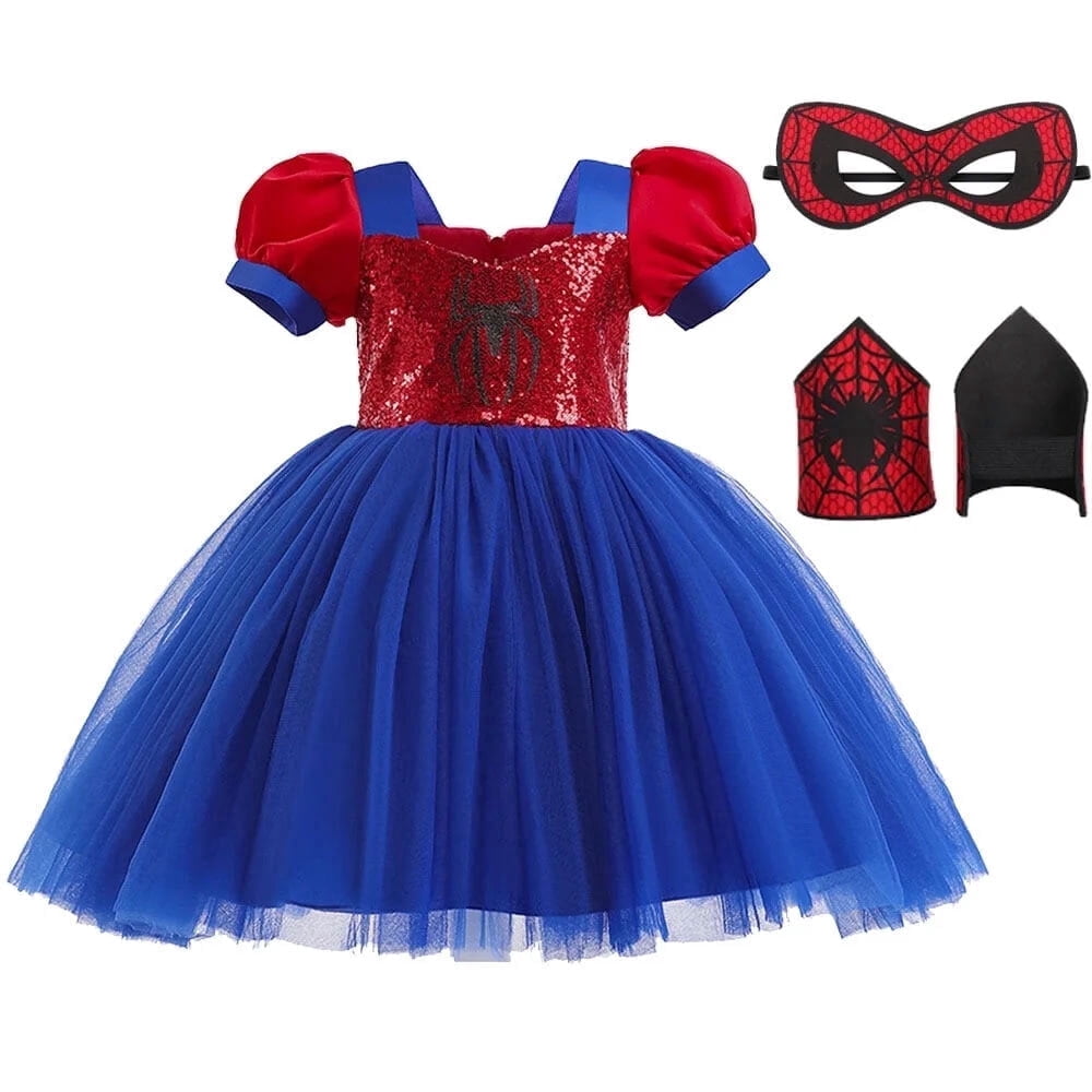 Halloween Costume Girls Princess Cosplay Dress Halloween Party Costume with Eyemask