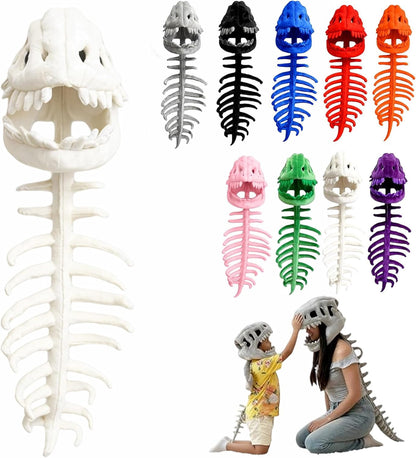 Halloween Costume 3D Plush Dinosaur Skeleton Costume, Realistic Spinosaurus