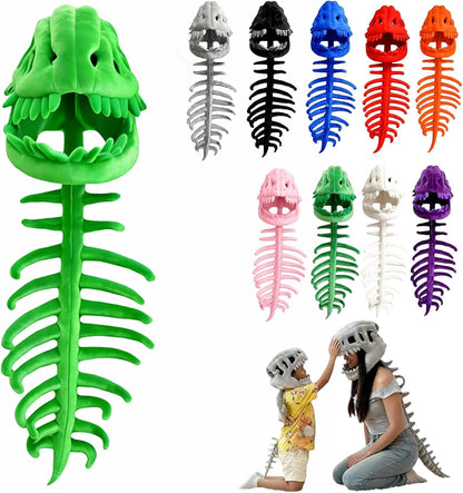 Halloween Costume 3D Plush Dinosaur Skeleton Costume, Realistic Spinosaurus