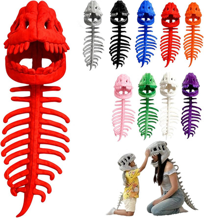 Halloween Costume 3D Plush Dinosaur Skeleton Costume, Realistic Spinosaurus