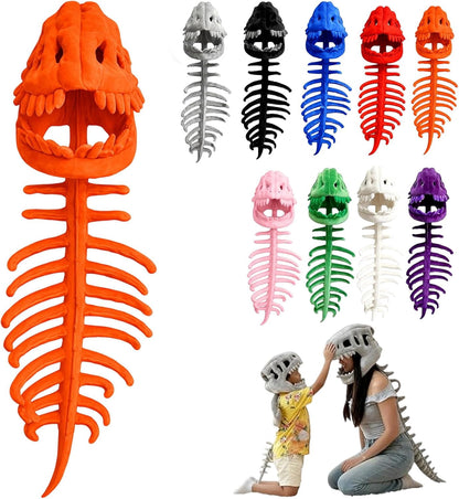 Halloween Costume 3D Plush Dinosaur Skeleton Costume, Realistic Spinosaurus