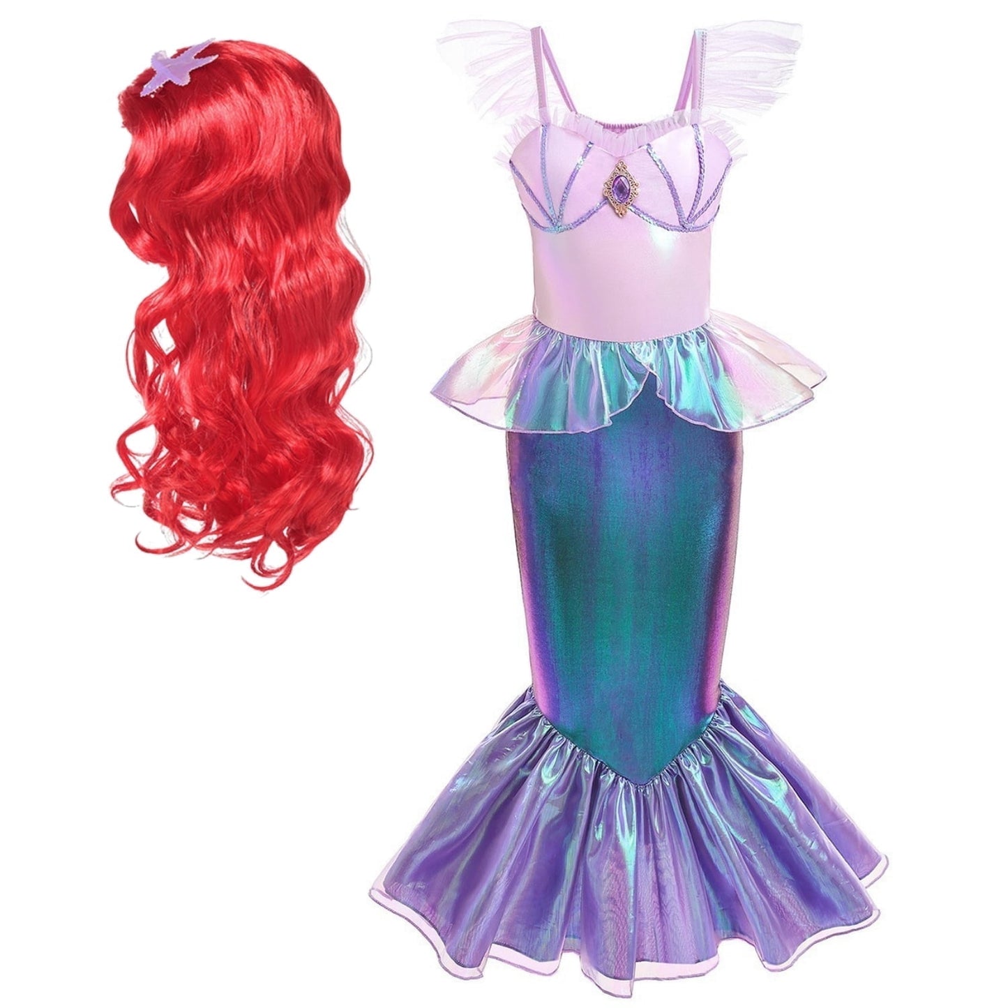 Halloween Costume Mermaid Dress for Girls - Mermaid Fancy Costume Halloween