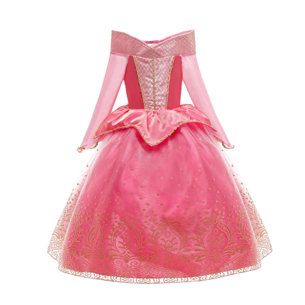 Halloween Costume Pink Princess Dress Party Toddler Girls Deluxe Beauty Cosplay