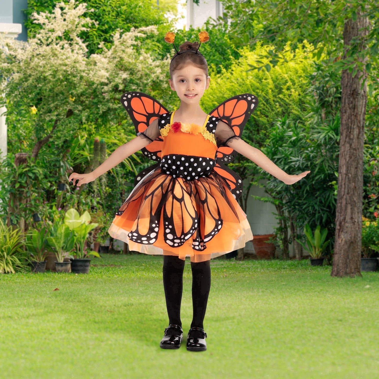 Halloween Costume Butterfly Costume for Girls Toddler Purple Wings and Headband
