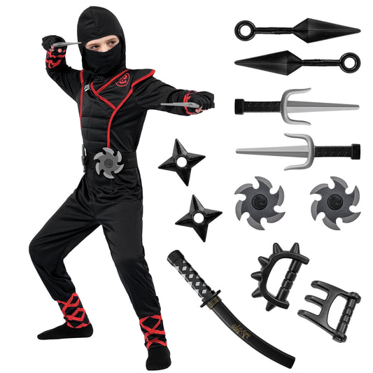 Halloween Costume Kids Ninja Costume for Boys Halloween Fancy Dress Costume for
