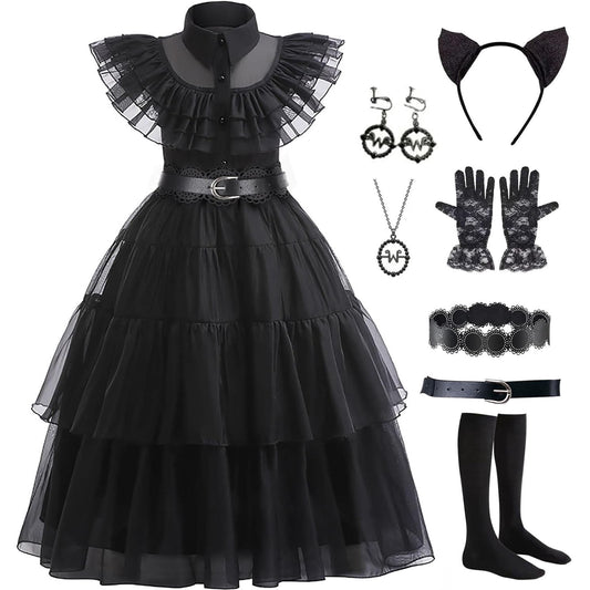Halloween Costume Lstmmwd Black Dress Up Costume for Girls Birthday Party