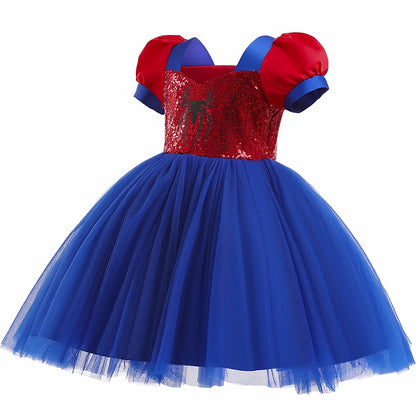 Halloween Costume Girls Princess Cosplay Dress Halloween Party Costume with Eyemask