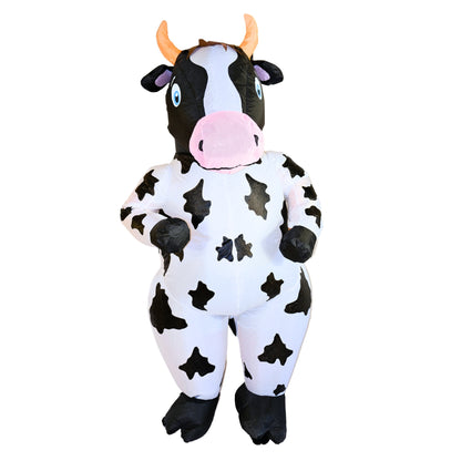 Halloween Costume Inflatable Costume Adult, Blow Up Cow Costume for Halloween