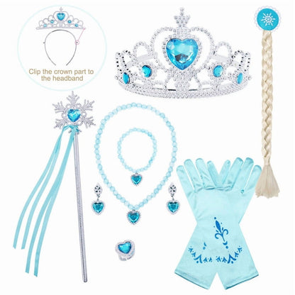 Halloween Costume Jurebecia Snow Queen Princess Dress up Costume for Girl