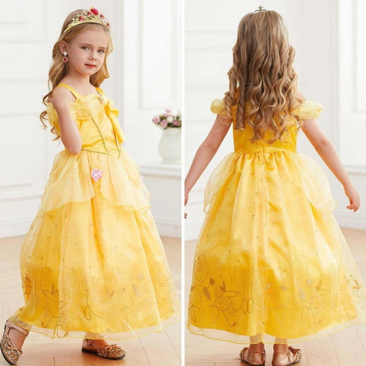 Halloween Costume Jurebecia Princess Dress for Girls Costume Kids Off Shoulder