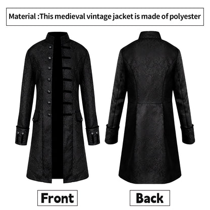 Halloween Costume WASFDN Medieval Halloween Costumes Male Coat Victorian Court