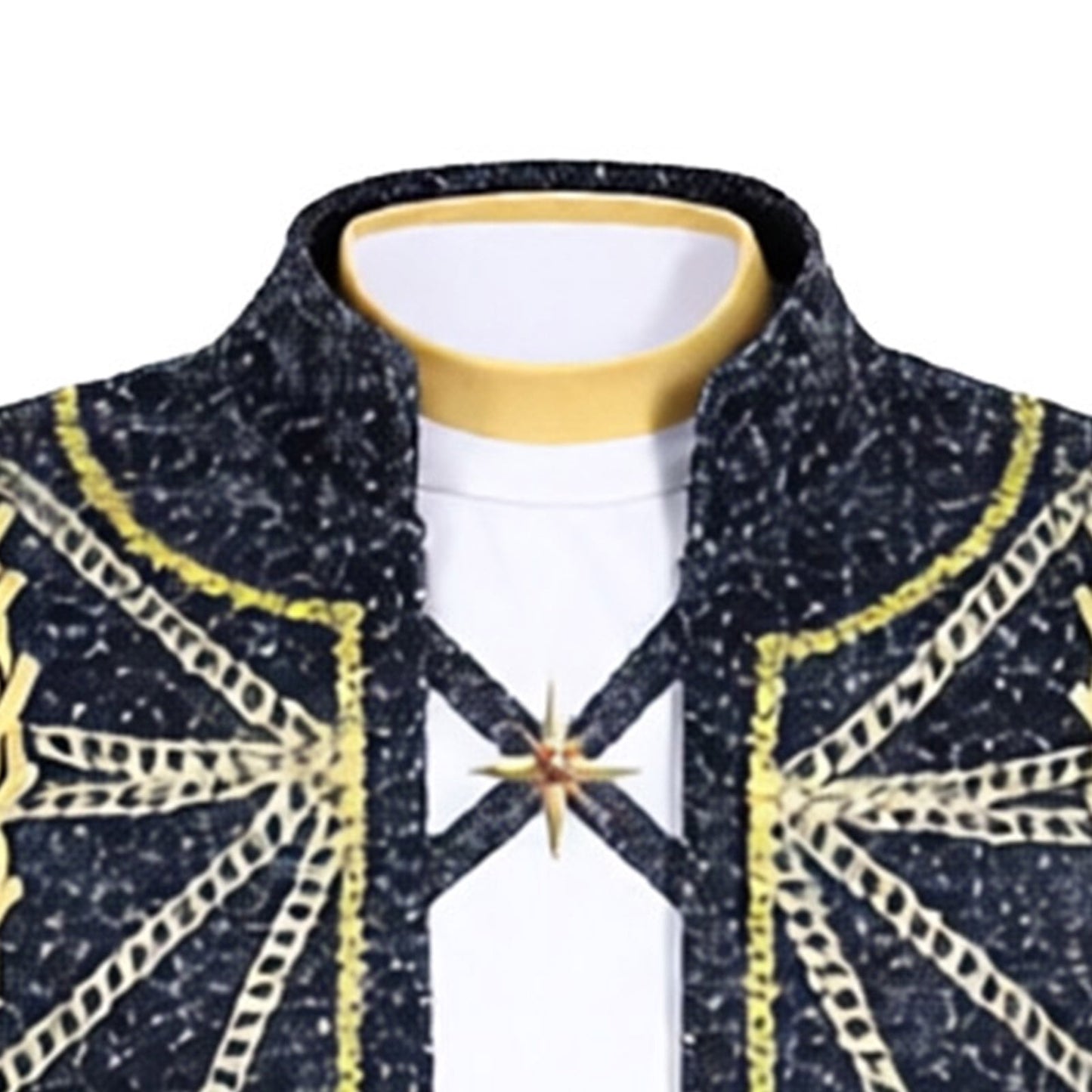 Halloween Costume Pop Star Stage Outfit Pop Idol Jacket Top and Shorts 3-Piece Set
