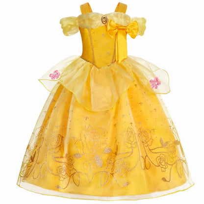 Halloween Costume Jurebecia Princess Dress for Girls Costume Kids Off Shoulder