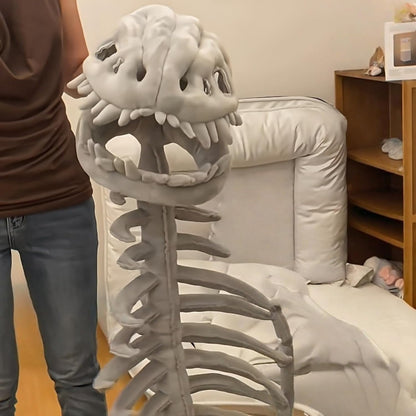 Halloween Costume 3D Plush Dinosaur Skeleton Costume, Realistic Spinosaurus